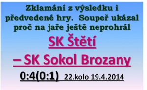 Brozany ve Štětí v sobotu dopoledne vyučovaly. Zápas ovládly a v posledních 20 minutách vstřelily 3 branky  