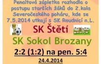 Starší žáci 2x prohrávali, aby po vyrovnání rozhodovaly penalty, ve kterých jsme měli na kopačkách o něco více klidu 
