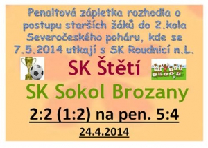 Starší žáci 2x prohrávali, aby po vyrovnání rozhodovaly penalty, ve kterých jsme měli na kopačkách o něco více klidu 