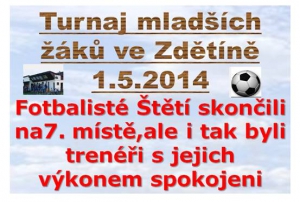 Mladší žáci se vydali 1.května do Zdětína, který leží nedaleko od Benátek nad Jizerou 
