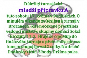 Boje mladší přípravky v okresním přeboru vrcholí a hraje se o postup mezi 4. nejlepší celky