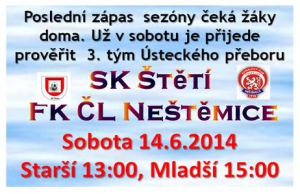 Starší a mladší žáci končí letošní rok doma s Neštěmicemi