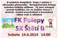 B mužstvo je blizoučko vítězství v okresním přeboru