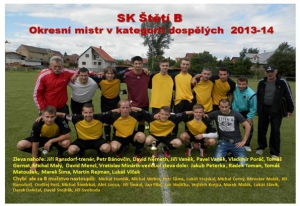 Mistr okresu 2013-14 SK Štětí B dospělí