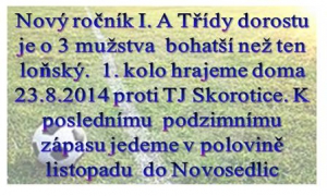 Dorostenci zahajují fotbalový ročník 2004/20015 týden před koncem prázdnin