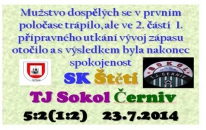 Sérii přípravných zápasů zahájilo A mužstvo pod vedením nového trenéra Josefa Vinše ve středu 23.7.2014 doma proti Černivi