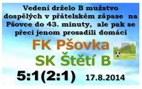 První letní zápas B mužstva dospělých