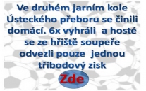 Ústecký přebor měl poslední srpnový víkend na programu další utkání.