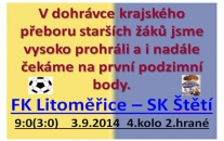 Starší žáci byli blízko dvouciferné porážce