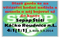 Stará garda Štětí kráčí od vítězství k vítězství. 