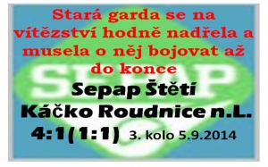 Stará garda Štětí kráčí od vítězství k vítězství. 