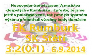 Ani ve druhém venkovním zápase mužstvo dospělých nedokázalo bodovat