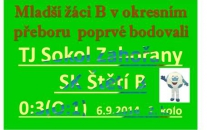 Rezerva mladších žáků odčinila domácí porážku s Žitenicemi/Lovosicemi  a vyhráli v Zahořanech