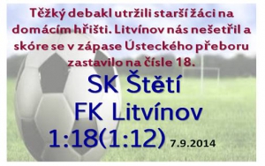 Skóre 2:32 po 3. kolech nesvědčí o dobré formě starších žáků