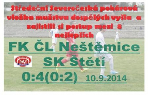 Cesta pohárovým Severočeským krajem v Neštěmicích neskončila