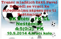 O bonusovém bodu v zápase mladších žáků rozhodovaly penalty