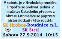 Mužstvo dospělých se chystá do Hrobců