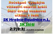 Jak silnou stránkou jsou pro mužstvo dospělých standardní situace se ukázalo v Hrobcích, kde vyhráli rozdílem 5 branek 