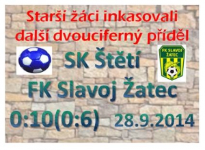 Tabulkově kontaktní soupeř čekal starší žáky v neděli dopoledne. Herní rozdíl byl všal mnohem větší a poprvé jsme inkjasovali už ve 3. minutě 