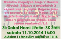 Do města v Podkrušnohoří proti 2. mužstvu tabulky jedeme v sobotu 11.10.2014