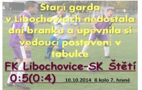 Stará garada vyrazila v pátek do Libochovic a potvrdila úlohu favorita 