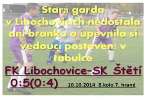 Stará garada vyrazila v pátek do Libochovic a potvrdila úlohu favorita 