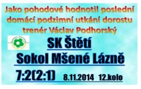 O vítězství jsme rozhodli  v prvním poločase a druhý už dorostenci odehráli odpočinkově