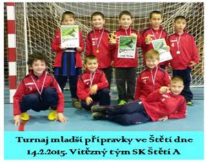 V sobotu 14.2.2015 si v hale Vyšší odborné školy ve Štětí daly dostavenčko mužstva mladší přípravky. Pěkný miniturnaj byl pěknou oslavou fotbalu v podání těch nejmenších.