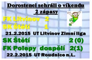 Dorostenci se nenudí. V sobotu v Litvínově a v neděli změřilii své síly s mužstvem dospělých FK Polepy.