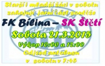 Jako druzí zahajují jarní mistrovské soutěže žáci. Starší i mladší jedou v sobotu do Bíliny. Starší na podzim proti Bílině doma vydrželi jenom poločas a ve 2. 5x inkasovali. Mladší žáci zvítězli na penalty.