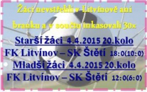 Starší i mladší žáky čekaly v sobotu jedny z nejlepších mužstev v Ústeckém přeboru a také to tak dopadlo. Hrálo se na umělé trávě a domů jsme si odvezli 2 vysoké porážky