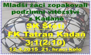 Mladší žáci v neděli v krajském přeboru doma porazili Kadaň. Teď ve čtvrtek je v poháru čeká těžší soupeř z borozan.