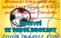 Každý den, od čtvrtka až do neděle je tento týden na stadionu ve Štětí fotbalový zápas. Zahajují mladší žáci. 