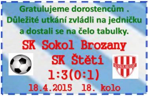 Zápas kola v I.A třídě dorostu