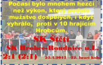 I ve druhém domácím zápase v řadě jsme zvítězili. Sice tím nejtěsnějším rozdílem a po ne příliš vydařeném výkonu, ale i tak jsme se dotáhli na 3 body za vedoucí Litvínov, který prohrál ve Vilémově.