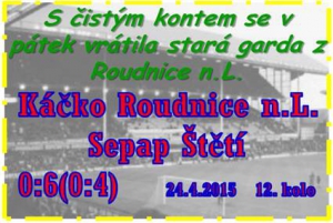 Kopačky střelkyně obul v posledních 2 zápasech Libor Pilař a hodně napomohl k jasnému vítězství staré gardy i v Roudnici n.L.. 