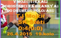 4 zápasy, 4 vítězství. To je jarní bilance dorostu po zápase v Mojžíři. 