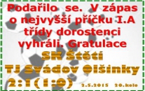 Těžkou zkouškou letošního roku prošli naši dorostenci. Uspěli a dostali se na čelo tabulky