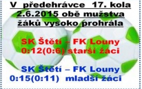 Ani jedné vstřelené branky jsme se v úterý od žáků Štětí nedočkali. Snad to vyjde v neděli v Roudnici n.L.