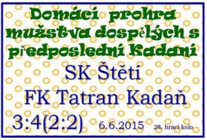 Krásný úvod zápasu, ale o to horší jeho konec. Minutu před koncem hosté rozhodli, že body se stěhují do Kadaně. 