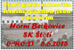 Gratulace staré gardě Sepapu Štětí. Je dobojováno. Poslední zápas sezóny je za námi. Až na jedno malé škobrtnutí v podobě remízy ve Střížovicích jinak všechno Sepap vyhrál.
