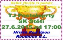 Nejvyšší soutěže jsou rozlosovány a v pondělí 29.6.2015 budou znát soupeře i mužstva řízená Ústeckým krajským fotb.svazem. Jedna soutěž ale ještě uzavřena není a tou je finále poháru, kde se dnes bude o příčku nejvyšší ucházet naše mužstvo dospělých. 