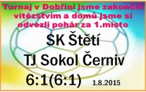 O našem vítězství proti Černivi se rozhodlo už v 1. poločase. Ve 2. se branky zamknuly a diváci už žádný gól neviděli.