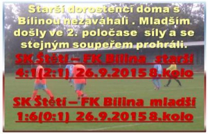 Nepříjemný soupeř z Bíliny. Vítězství dorostenců se nerodilo snadno a museli jsme o něj bojovat až do poslední minuty.