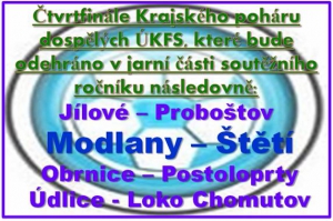 Známe soupeře pro jarní čtvrtfinále Ústeckého poháru