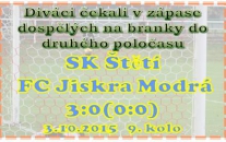 Modrá se ve Štětí prezentovala a to hlavně v 1. poločase dobrým výkonem. Do tempa jsme se dostávali pomalu, ale body nakonec zůstaly zaslouženě ve Štětí.. 