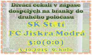 Modrá se ve Štětí prezentovala a to hlavně v 1. poločase dobrým výkonem. Do tempa jsme se dostávali pomalu, ale body nakonec zůstaly zaslouženě ve Štětí.. 