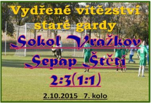 Sepap Štětí je po vítězství ve Vražkově na 5. místě