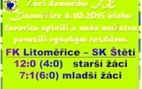 V zápase starších žáků jsme v Litoměřicích tahali za kratší konec a to ještě Lukáš Šrotýř v brance vytáhl několik zázračných zákroků. Mladší žáci zase zaspali 1. poločas