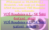 Starší dorostenci ve 2. zápase v řadě nevstřelili branku. Mladší dorostenci dosáhli lepšího výsledku, ale ani ten na body nestačil.